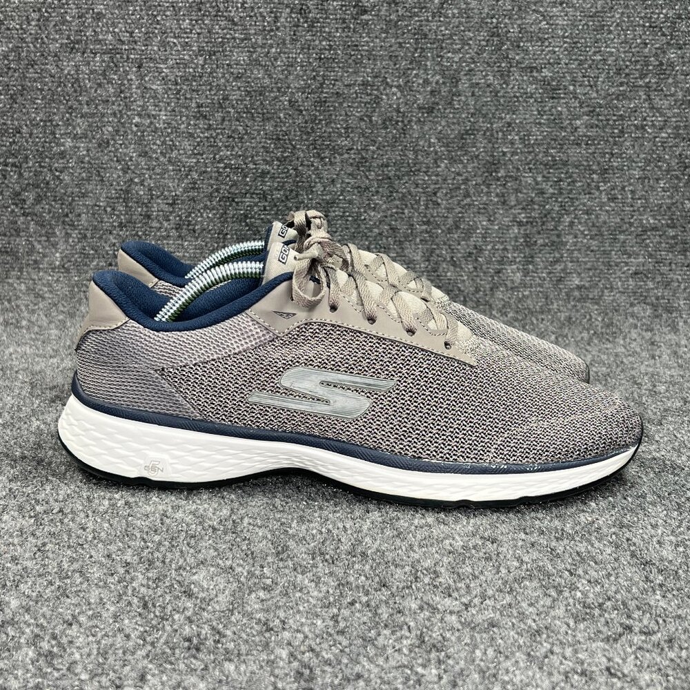 Skechers Go Golf Fairway Lead Spikeless Golf Shoes Men's Size‎ 10.5 Grey Blue